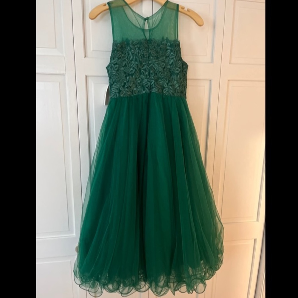 Emerald Green Girls Dress size 12